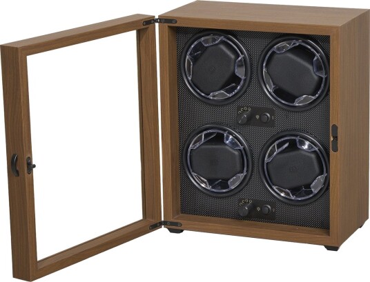 Mulhouse Watch Winder 4 klokker Brun Tre KXD0712 - Unisex - Wood Mulhouse Watch Winder 4 klokker Brun Tre KXD0712 - Unisex - Wood