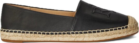 Lauren Ralph Lauren Cameryn Nappa Leather Espadrille Black 42