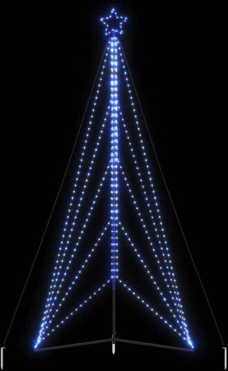  LED Juletre 615 LEDs Blå 404,5 cm