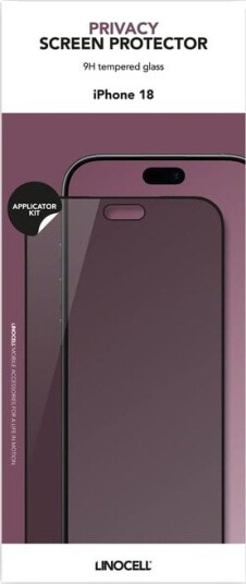 Linocell Privacy Skjermbeskytter for iPhone 18