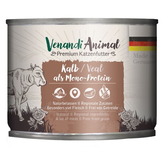 Venandi Animal Sk Monoprotein 6 X 200 G Kalv