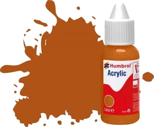 Humbrol Akryl No 9 Tan - Blank 14ml Dropper Bottle