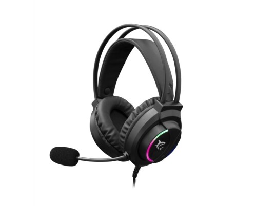 White Shark Wolf Koblet Med Ledninger  Ikke Trådløs  Spilling 20 - 20000 Hz 286 G Hodesett Sort