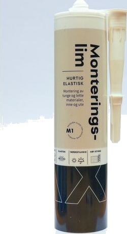 Max Monteringslim Sort 290 ml