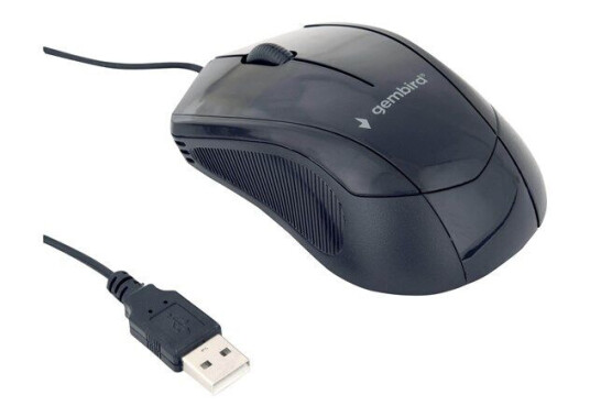 Gembird 3B-02 USB Optisk Mus 1000 DPI Svart