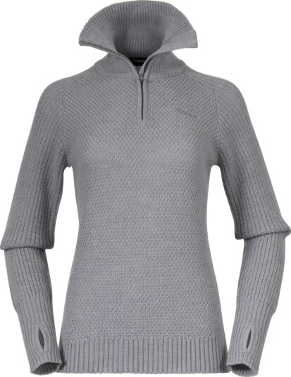 Bergans Women's Ulriken Jumper L Magnesium Grey Bergans Women's Ulriken Jumper L Magnesium Grey