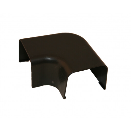FLATBEND TIL KANAL 80X60MM SORT