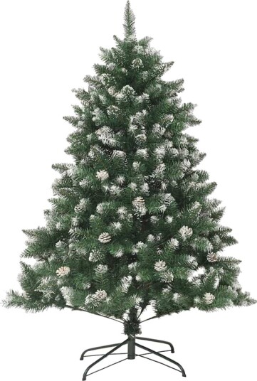 Kunstig juletre grønn 105 x 105 x 150 cm PVC og plast og stål Kunstig juletre grønn 105 x 105 x 150 cm PVC og plast og stål