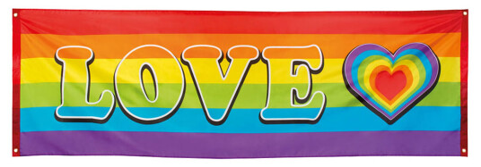 Boland Party Partners Banner Love Regnbuefarget