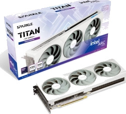 Sparkle Intel Arc B580 Titan Luna OC Grafikkort 12GB GDDR6 med HDMI og 3xDisplayPort