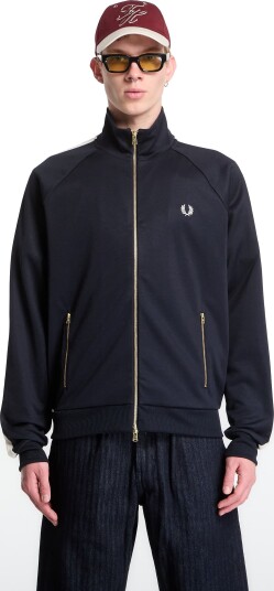 Fred Perry Cable Taped Track Jkt Navy M Fred Perry Cable Taped Track Jkt Navy M