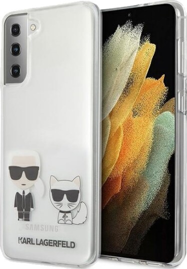 Karl Lagerfeld Karl&Choupette Mobildeksel for Samsung Galaxy S21+ Gjennomsiktig