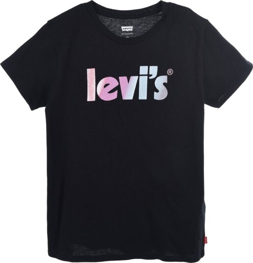 Levis Ss Poster Logo Tee Black Black (140 / 10 år)
