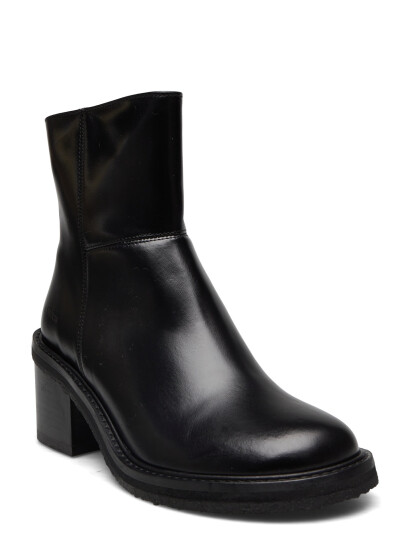 ANGULUS Bootie - Block Heel - With Zippe - Black - 36 ANGULUS Bootie - Block Heel - With Zippe - Black - 36