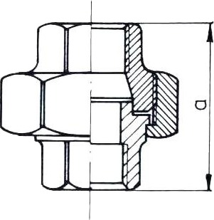 Zawiercie Støperi Dobbel Flat Kopling 1/2" Galvanisert