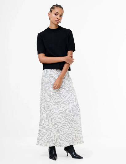 French Connection Kezia S/S Mock Nk Top - Black - M French Connection Kezia S/S Mock Nk Top - Black - M