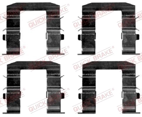 Tilbehørsett, skivebremse belegg QUICK BRAKE 109-1665