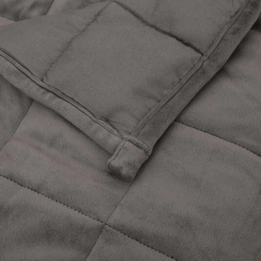 Vidaxl Vektdyne grå 120x180 cm 5 kg stoff