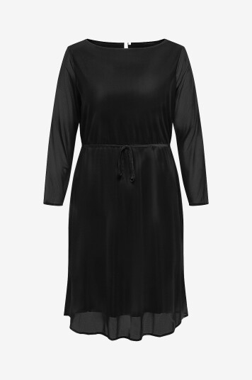 Only Carmakoma Kjole carForest Life LS Boatneck Blk DreSvart