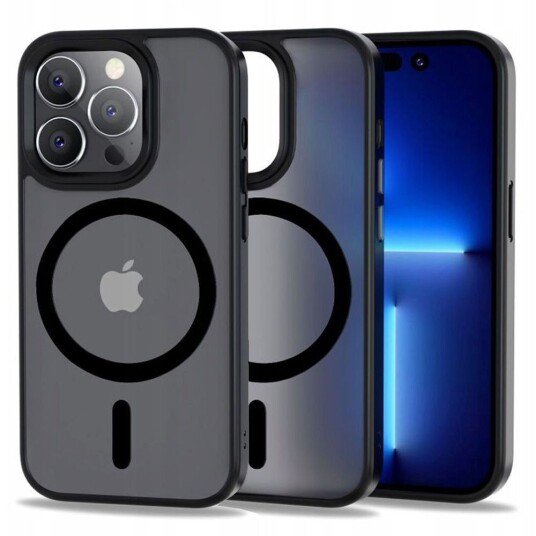 Tech-Protect iPhone 14 Pro Max Tech-Protect Magmat Deksel - MagSafe Kompatibel - Matt Svart