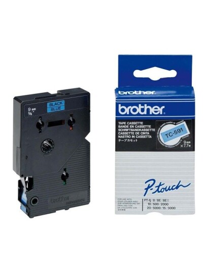 Brother Tape/9mm black on blue