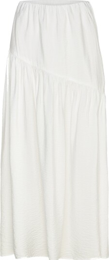 Gina Tricot Dropped Waist Skirt   Cream   L