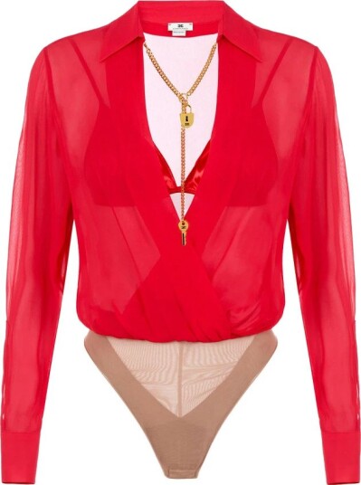 Elisabetta Franchi Dame Topper Rød M,