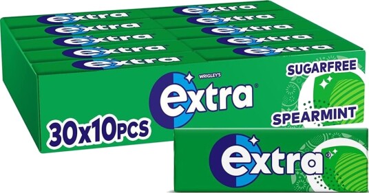 30 stk Extra Spearmint Tyggegummi Pakker Hel Eske 420 gram