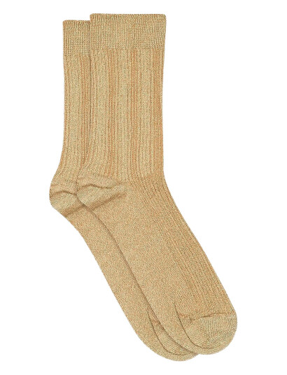 mp Denmark Julia Glitter Socks - Beige - 40/42