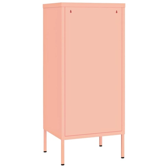 vidaXL Oppbevaringsskap rosa 42,5x35x101,5 cm stål