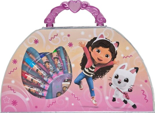 Gabby's Dollhouse Maleboksett Med Fargeblyanter Og Tusjer 51 Deler