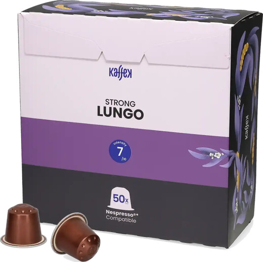 KaffeK | Lungo Strong 50 kapsler til Nespresso®
