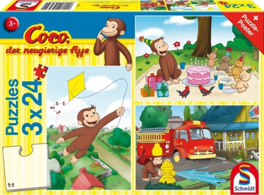 Schmidt Puzzles Coco Puslespill 3x24 Brikker Fra 3 år