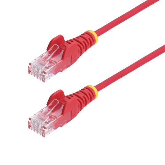 Startech 2m Red Slim CAT6 Ethernet Cable Snagless RJ45 LSZH 28awg Pure Bare Copper Network Patch Cable/cord