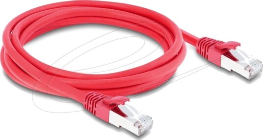 Delock Rj45 Nettverkskabel Cat.6A S/Ftp 2 M Rød