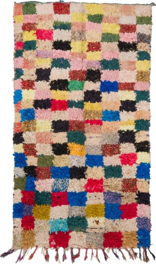 Marokkansk Boucherouite teppe 280 x 155 cm Størrelse: 280 x 155 cm Marokkansk Boucherouite teppe 280 x 155 cm Størrelse: 280 x 155 cm