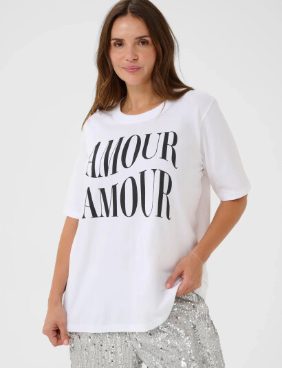 Kaffe Curve Kcchari T Shirt White S