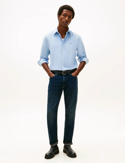 Tommy Hilfiger Solid Heritage Oxford Rf Shirt - Blue - XXL