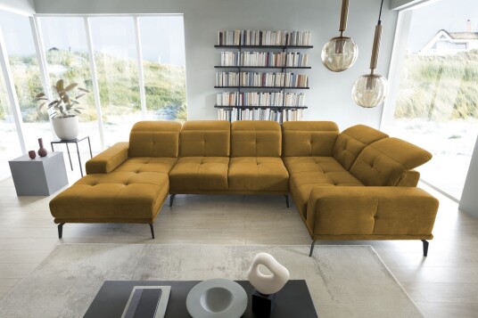 Hagglund Hjørnesofa m. Divan Gul