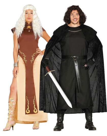 Fiestas Guirca Parkostyme Game of Thrones Inspirert Daenerys Targaryen & Jon Snow Kostymer