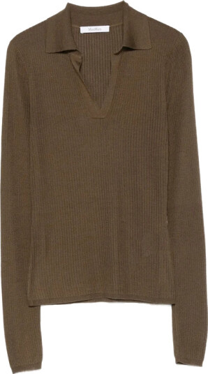 Max Mara Dame Strikkevarer Brun M,