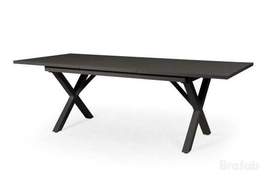 Brafab Hillmond spisebord Svart 160 - 220 x 100 cm Svart Brafab Hillmond spisebord Svart 160 - 220 x 100 cm Svart