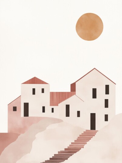 Namly Design Plakat Minimalistisk Landskap POSTERHH7178