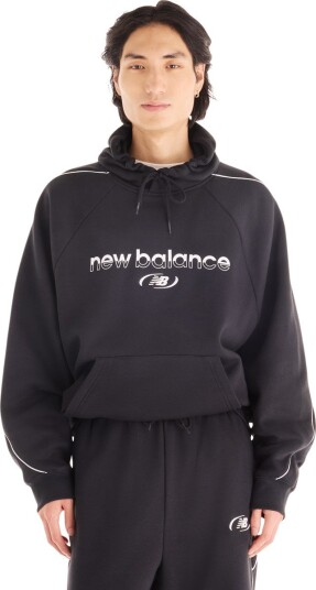 New Balance Trackside Fleece Hoodie Black M New Balance Trackside Fleece Hoodie Black M