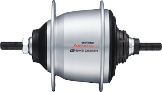 Shimano Nexus baknav med 5 gear 187mm aksel til 36 eiker sølv SG-C7000-5V til felgbremse