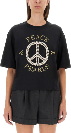 Moschino Dame Topper Svart M, Moschino Dame Topper Svart M,