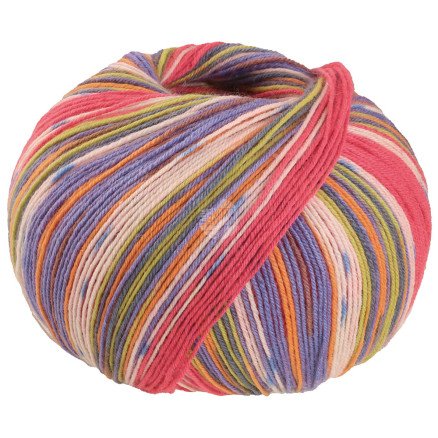 Lana Grossa Meilenweit 100 SETA Giappone Garn 3384 Lim/Orange/Smoke Blue/Rose/Raspberry/Purple