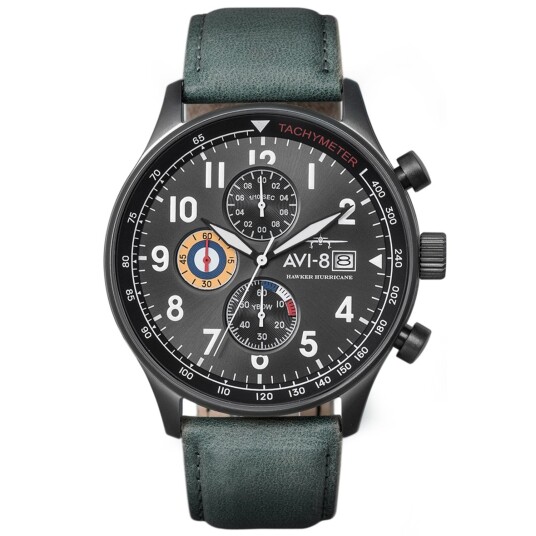 Avi-8 Hawker Hurricane AV-4011-0D - Herre - 40 mm - Analog - Kvarts urverk - Safirglass Avi-8 Hawker Hurricane AV-4011-0D - Herre - 40 mm - Analog - Kvarts urverk - Safirglass