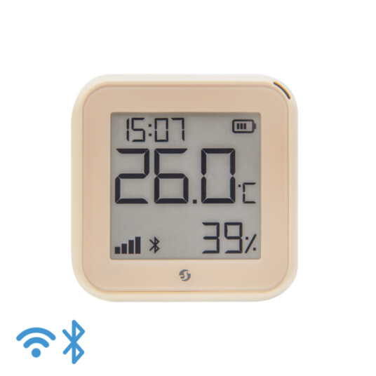 Shelly Plus H&T Gen 3 Fuktighets- og Temperatursensor WiFi Elfenben Shelly Plus H&T Gen 3 Fuktighets- og Temperatursensor WiFi Elfenben