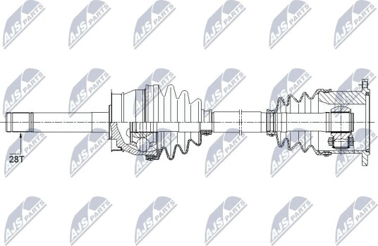 Nty Drivaksel NTY NPW NS 086